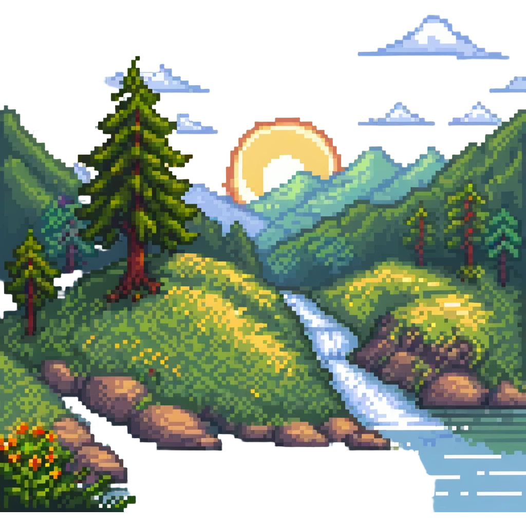 sunny landscape scene emoji