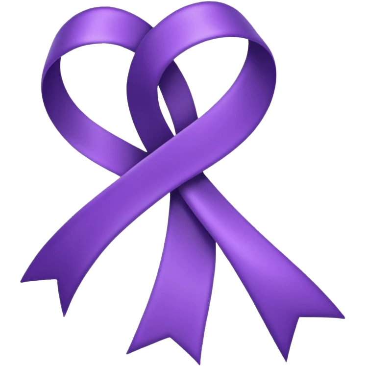 Purple ribbon emoji emoji