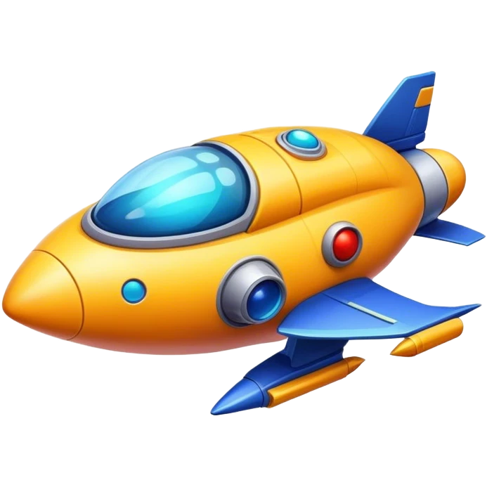 spaceship interestellar funny with face emoji