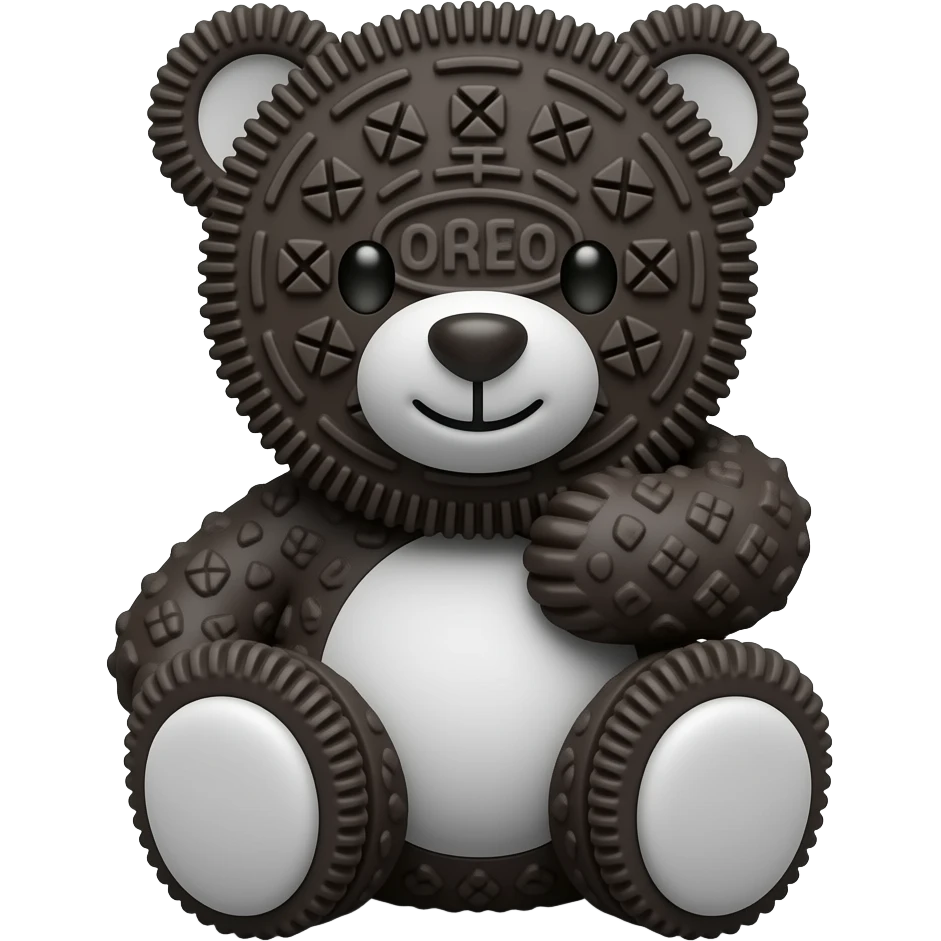 Oreo bears hugging emoji