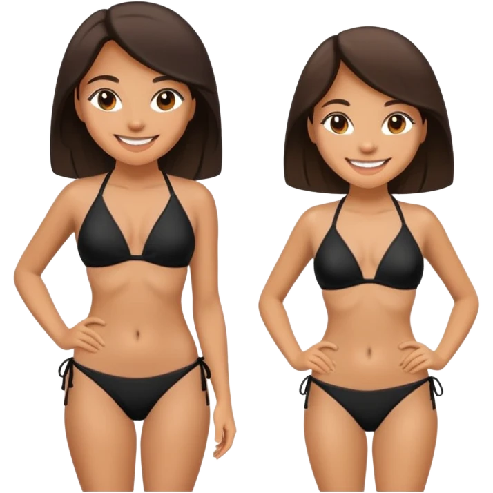Black bikini  emoji