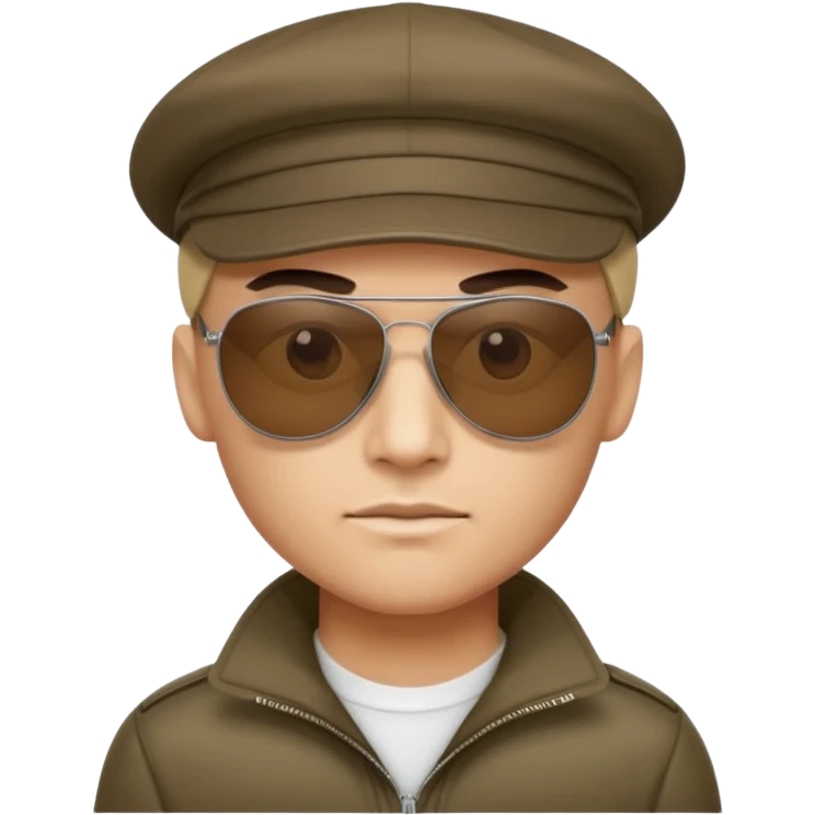 hitman with sunglasses and cap emoji