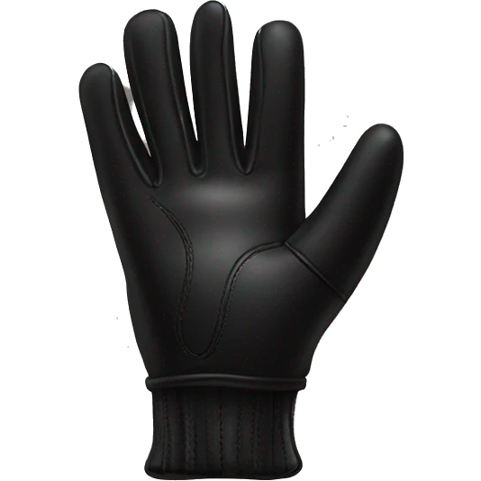 black leather glove emoji