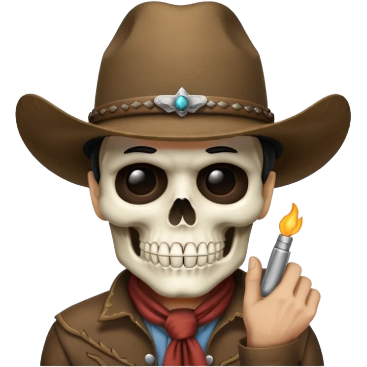 Combine these 3 emojis💀🤠🤫 emoji