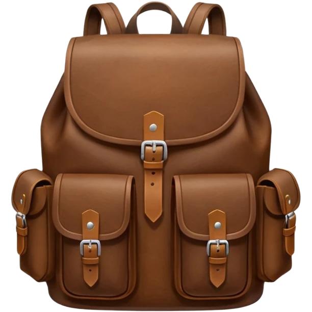 leather backpack emoji