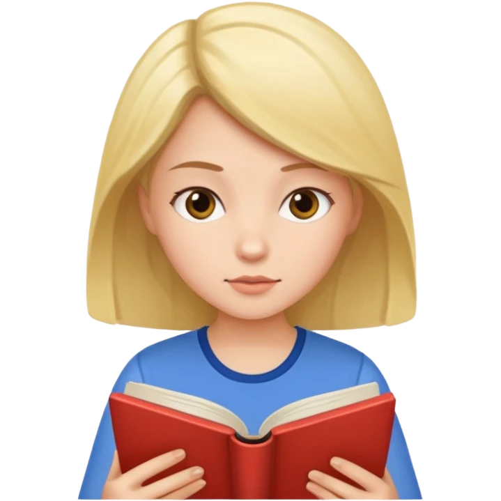 Девушка с книгой   emoji