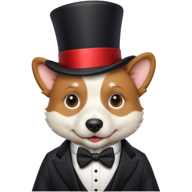 Dog magician emoji