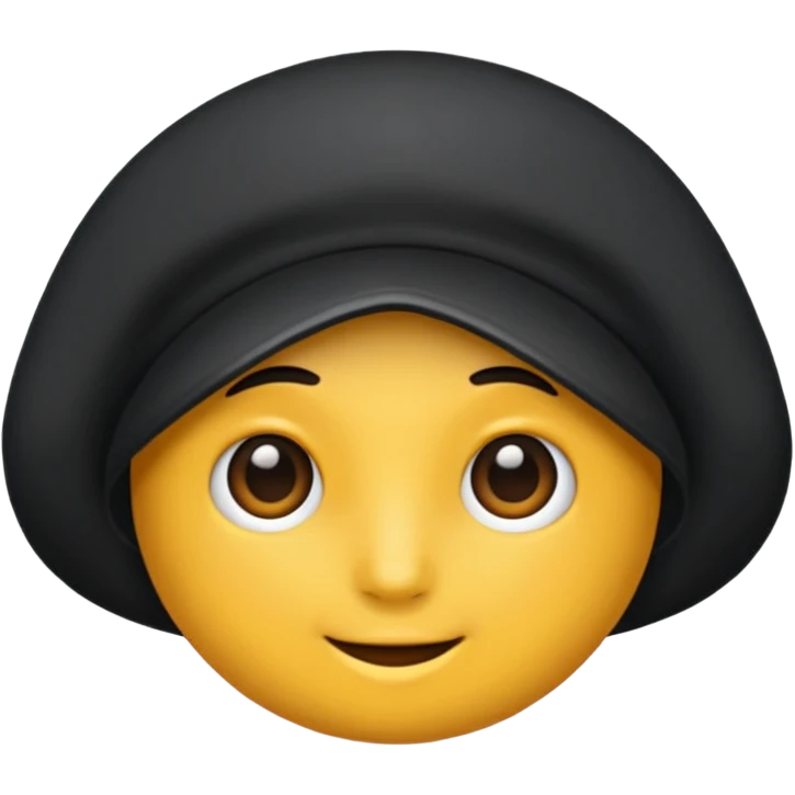 Siyah şapka emoji