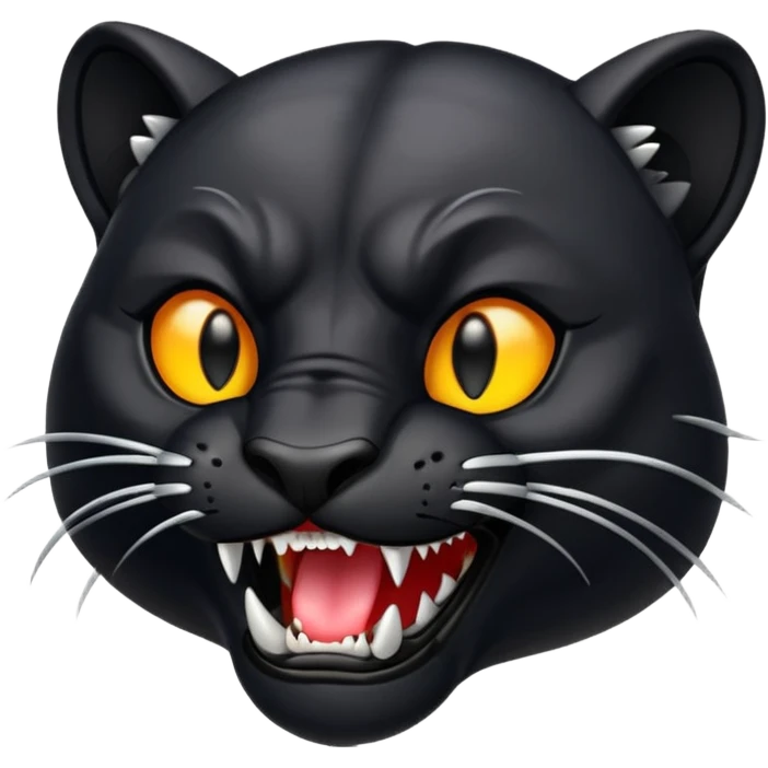 panther with fangs emoji