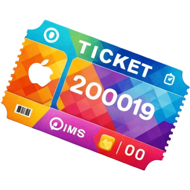 Ticket to get access to the app emoji