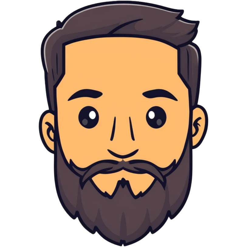 man with beard emoji
