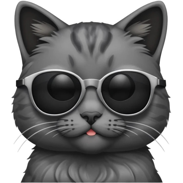 Cat wearing sunglasses emoji