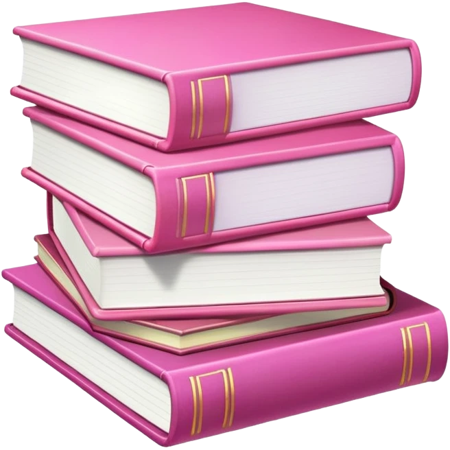 Pink Books emoji