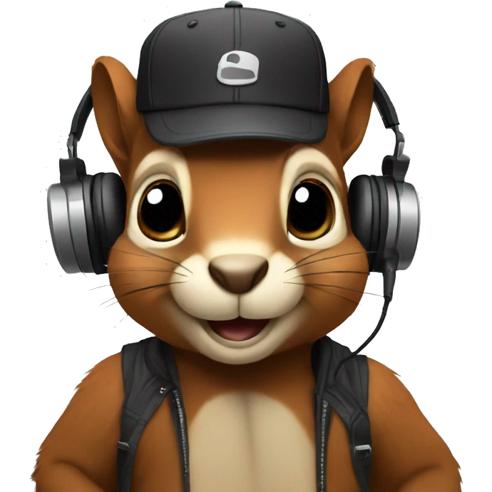 DJ squirrel emoji