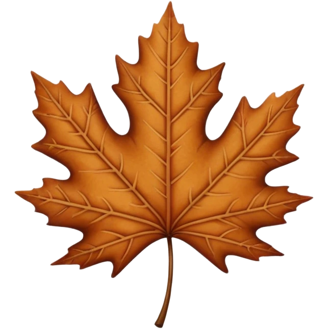 brown maple leave emoji