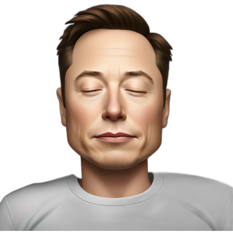 sleeping elon musk emoji