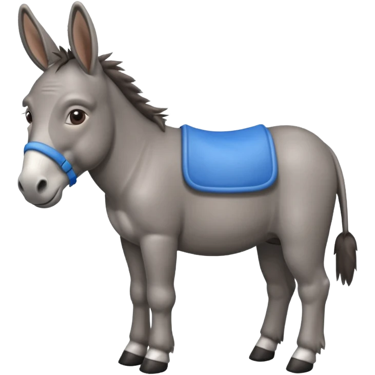 Ein behindert aussehender Esel  emoji