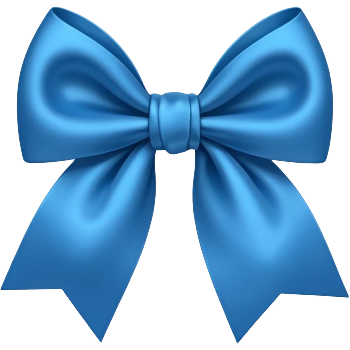 Laço azul emoji
