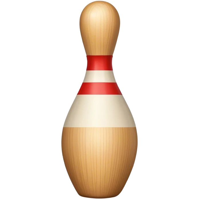 a wooden bowling pin emoji