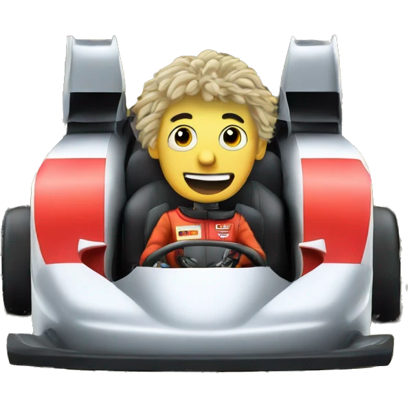 freakbob in a f1 car emoji