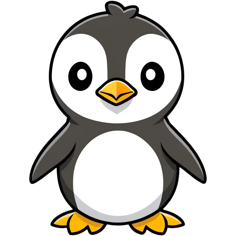 An angry penguin emoji