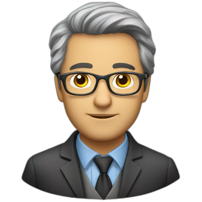 Professor Gustavo dando aula emoji