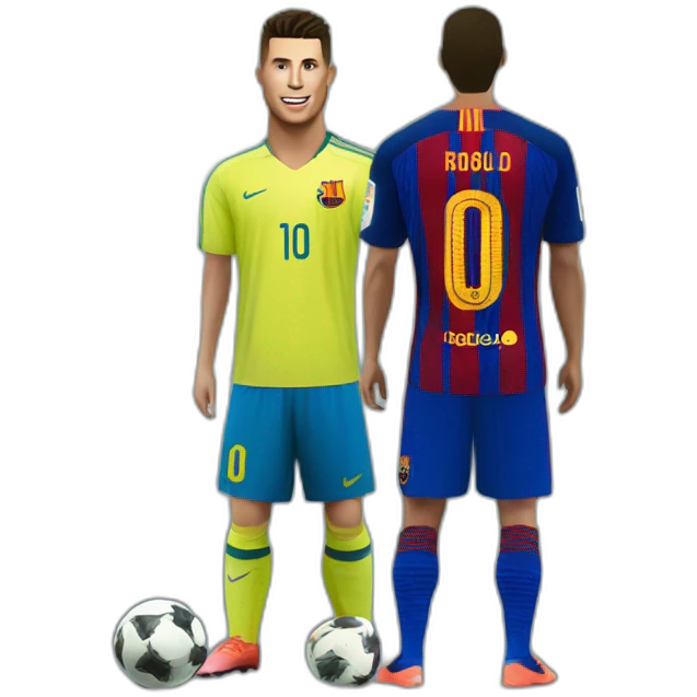 Ronaldo on messi emoji