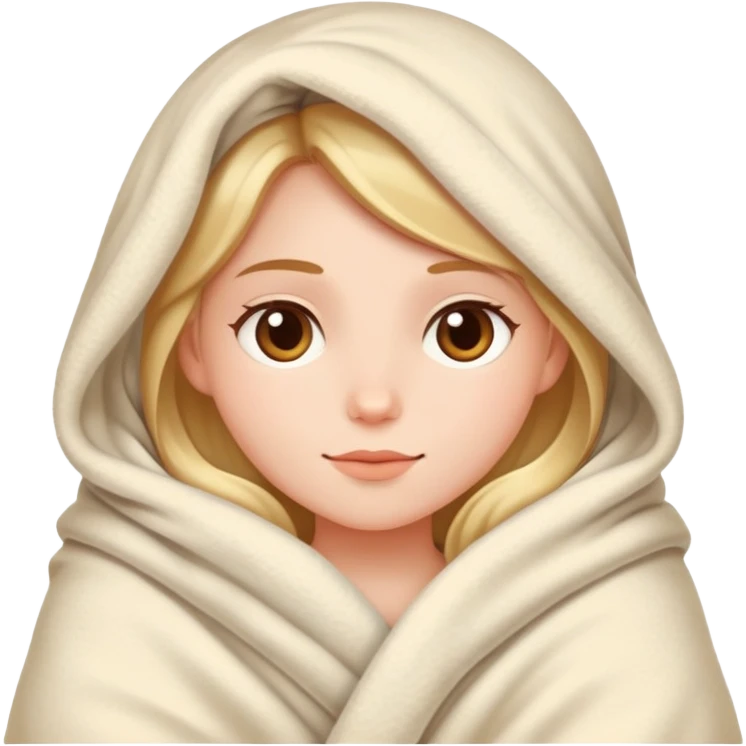 girl in a blanket emoji