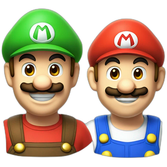 mario and luigi emoji