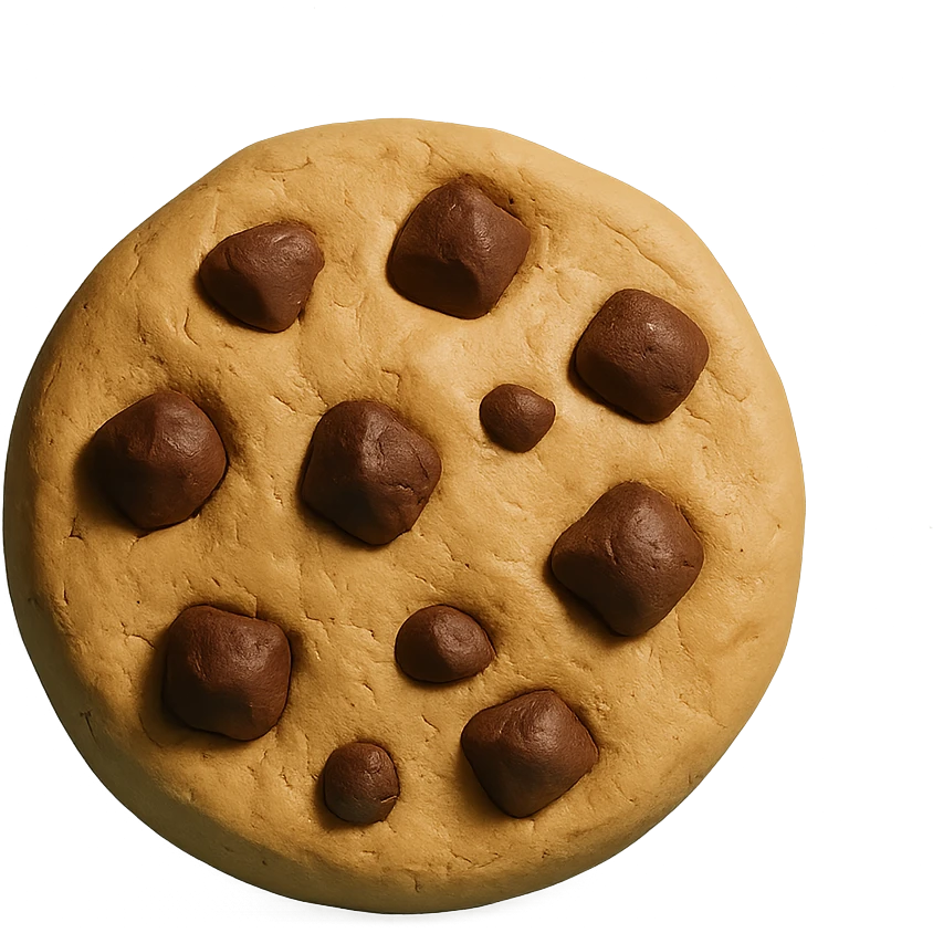 chunky chocolate chip cookie emoji