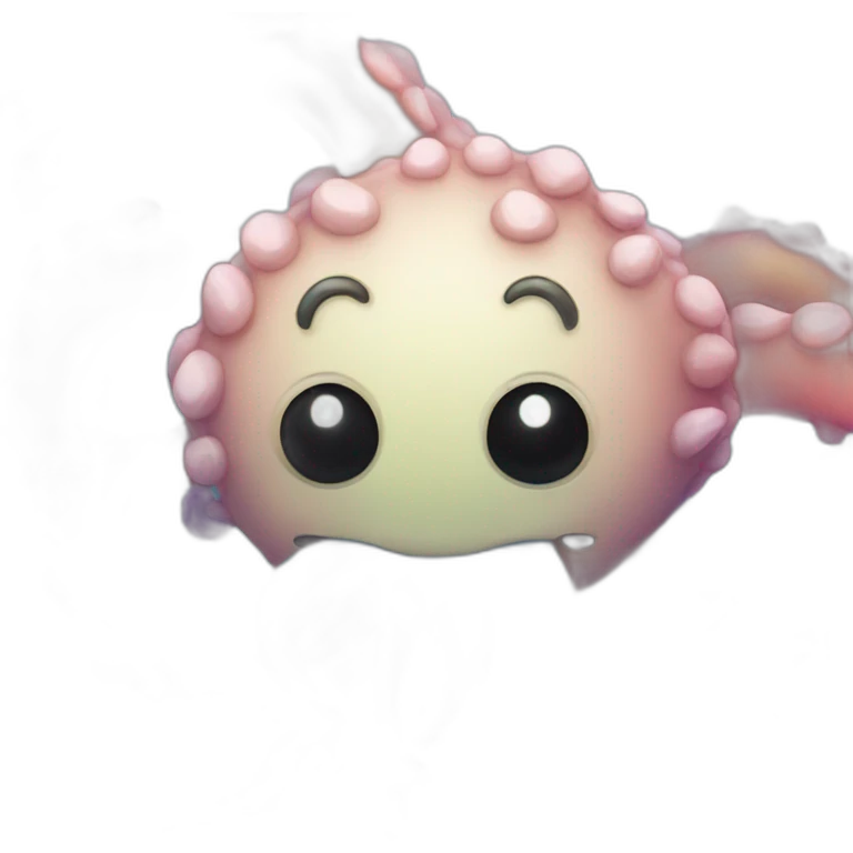 a cute multi-colored kraken  emoji
