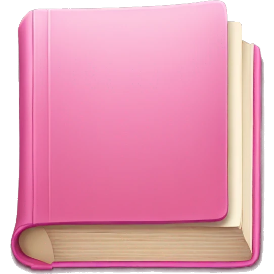 Pink book emoji