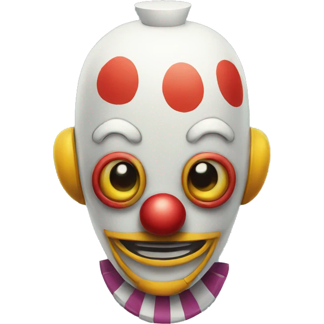 Clown robot emoji
