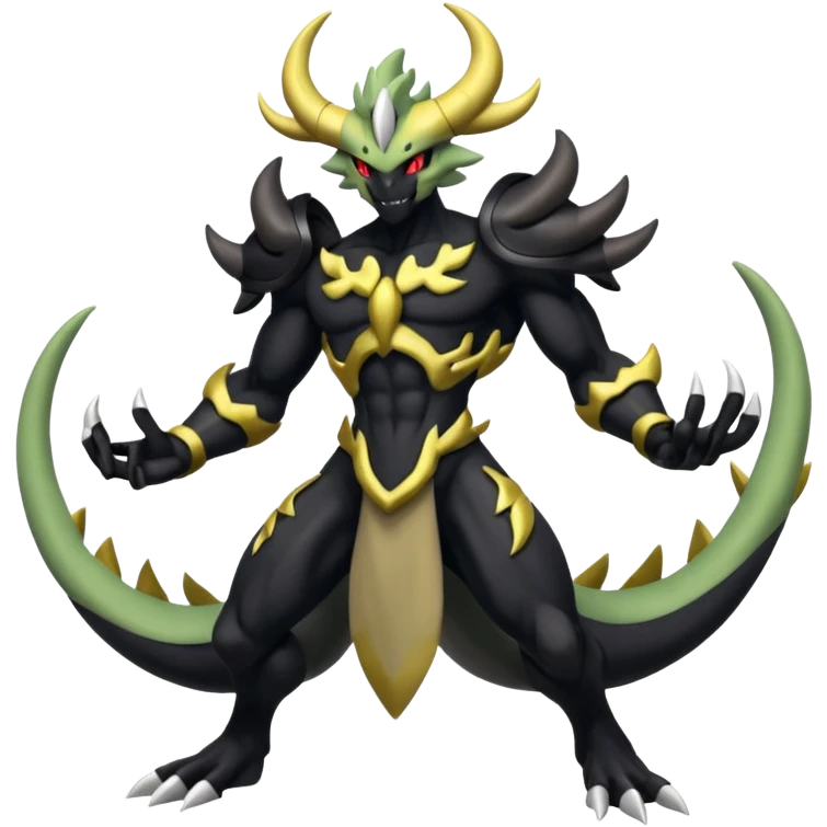 Zygarde-Giratina-Darkrai-fusion, full body emoji