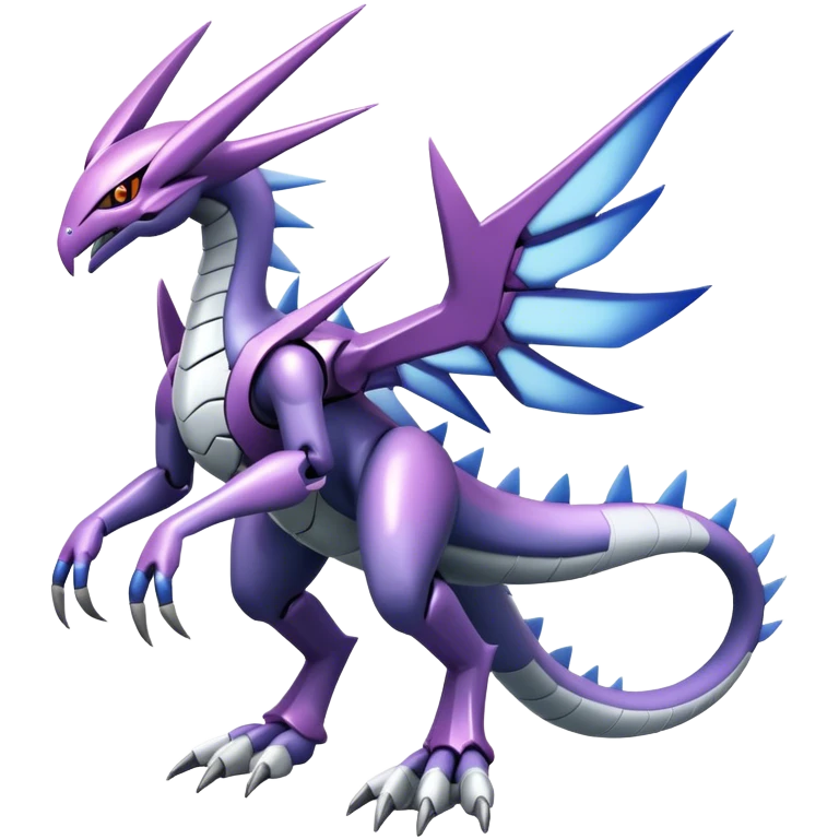  Cool Edgy Shiny Godly Ethereal Digimon-Genesect-Palkia-Dialga-hybrid full body emoji