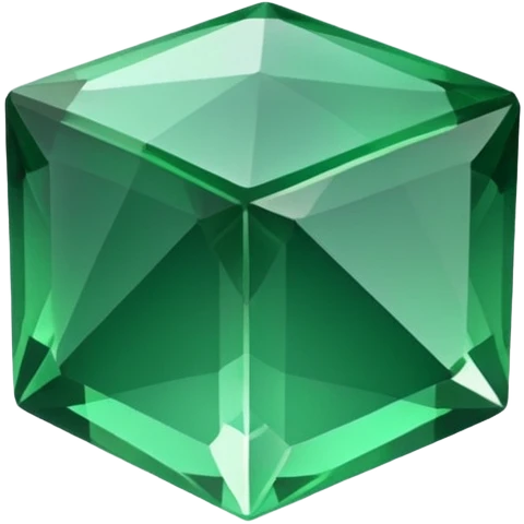 green cube gem emoji