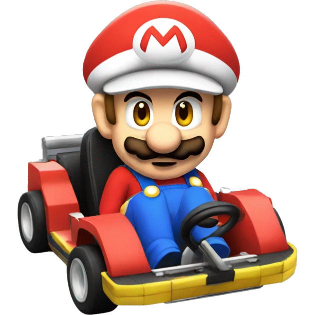 Mario in a kart emoji