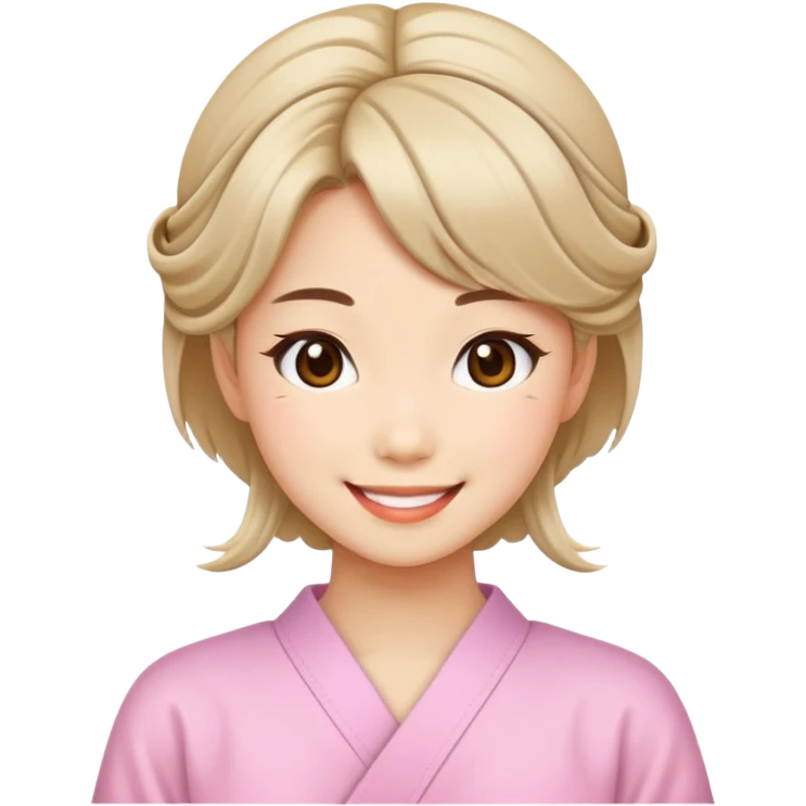Japanese hairstyle girly girl emoji