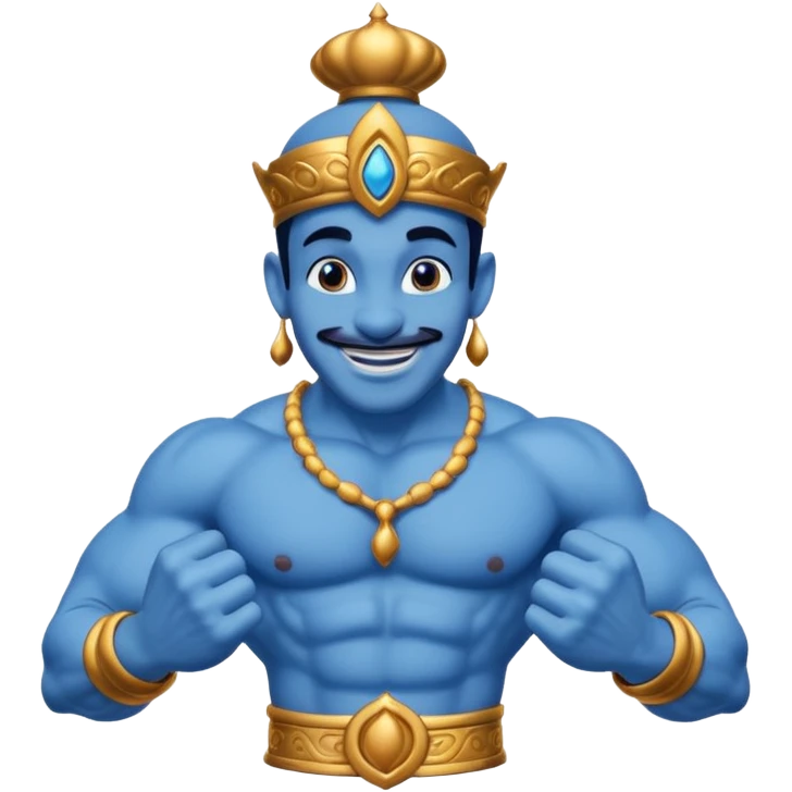 the genie from Aladdin's lamp
 emoji