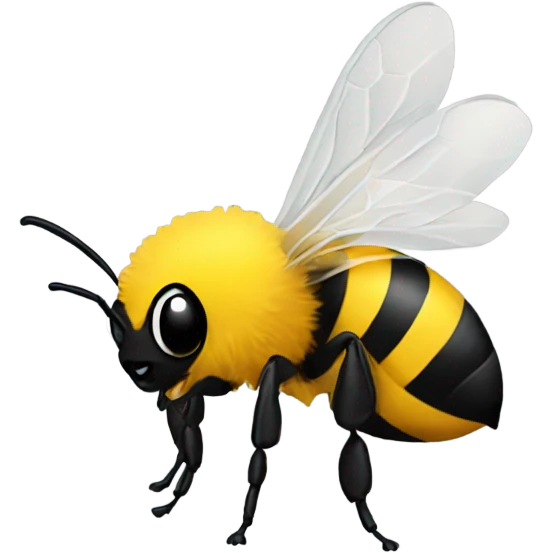 Sending a bee kisses emoji
