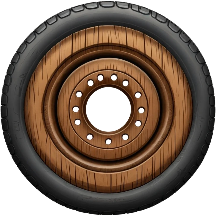 wooden tyre emoji