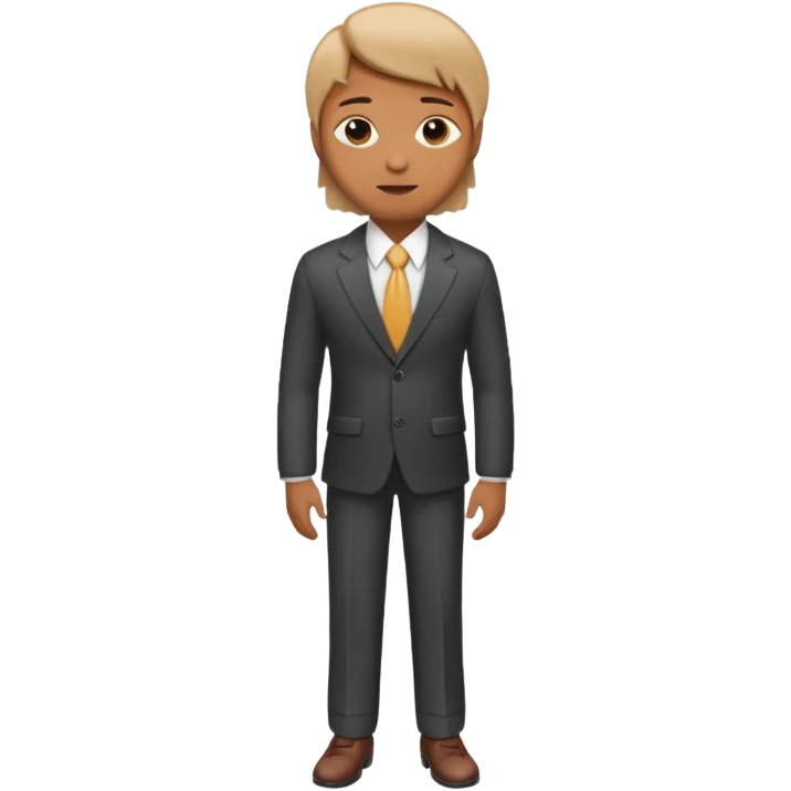 business suit emoji