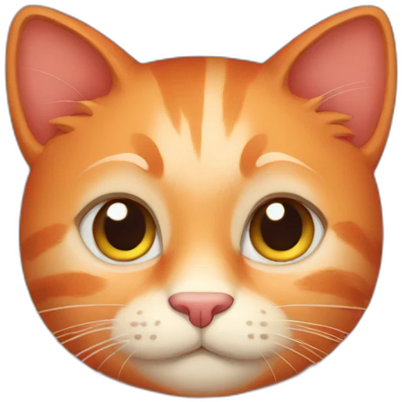 red cat emoji