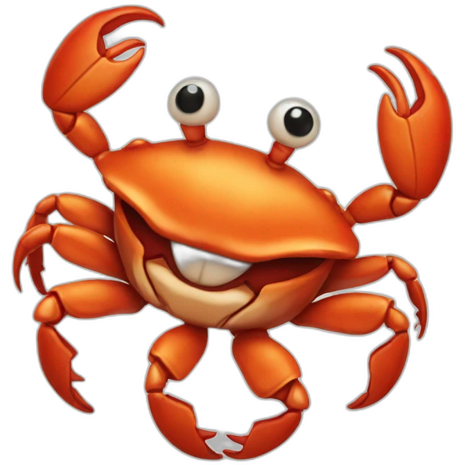 Crab clown emoji