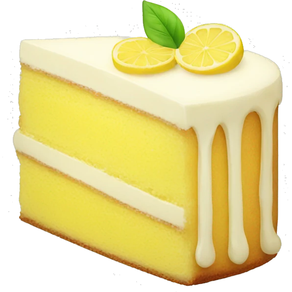 Lemon cake emoji
