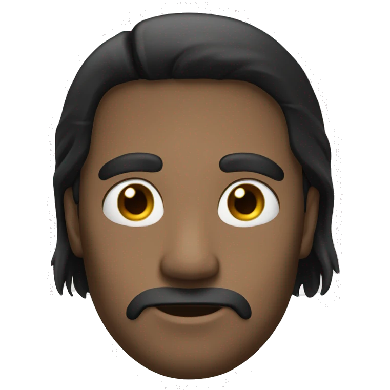 one eye man long black hair emoji