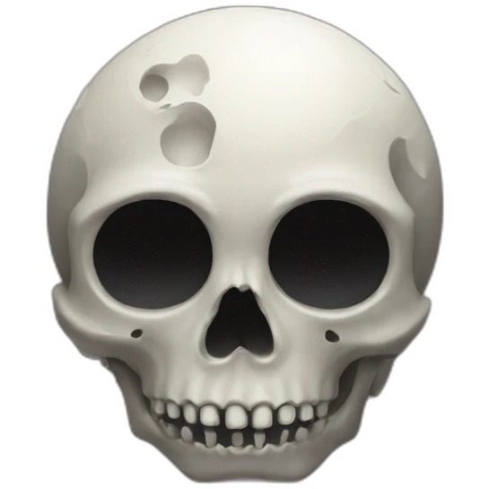 The moon-skull emoji