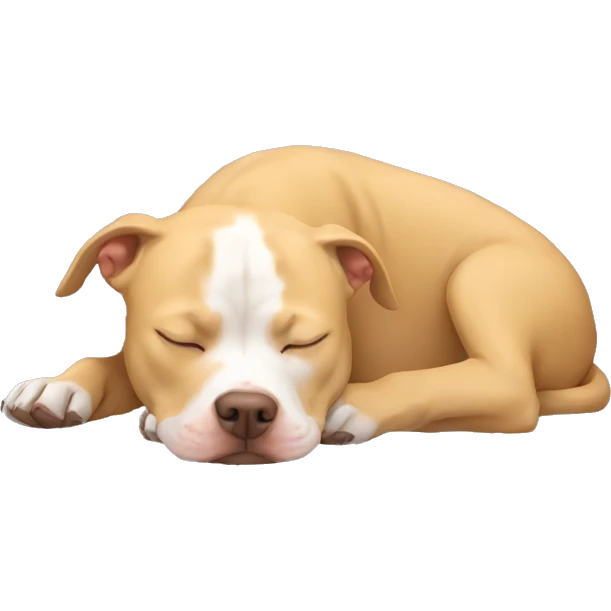 Sleeping blonde pitbull emoji