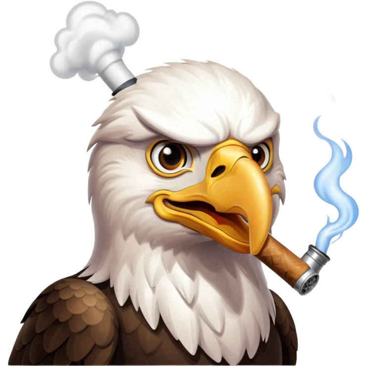 Eagle smoking bong  emoji
