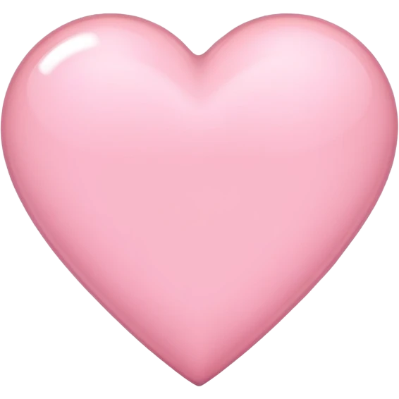 light pink heart emoji